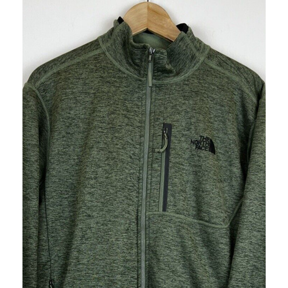 The North Face Mountain Fleece Full Zip Jacket Green Men's Size Large - Picture 2 of 5